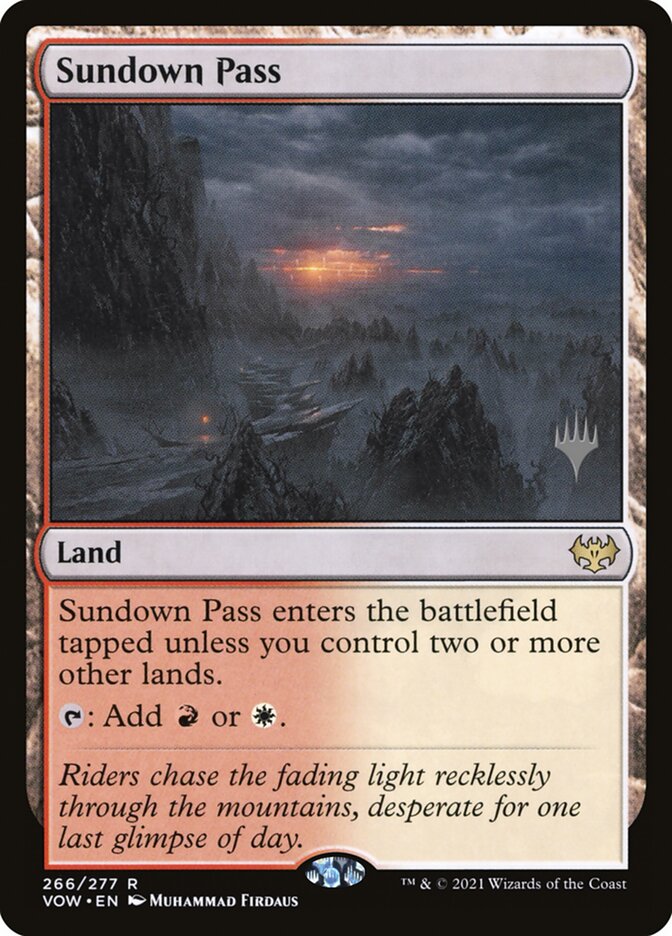 Sundown Pass PVOW-266P Innistrad: Crimson Vow Promos Magic card