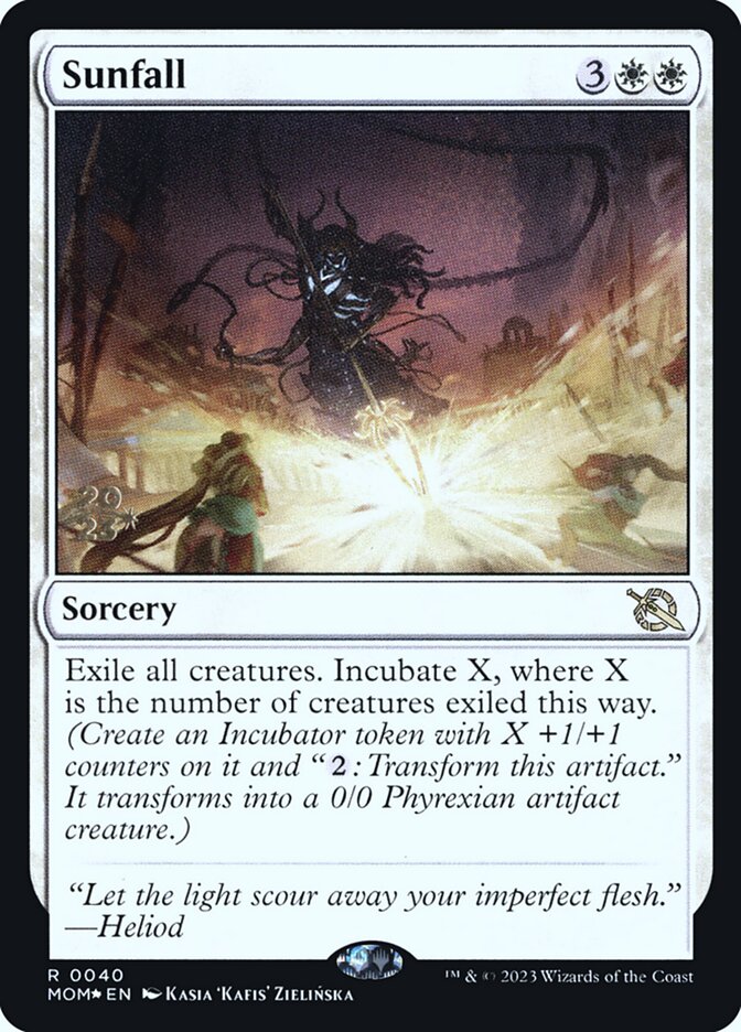 Sunfall PMOM-40S March of the Machine Promos Magic card