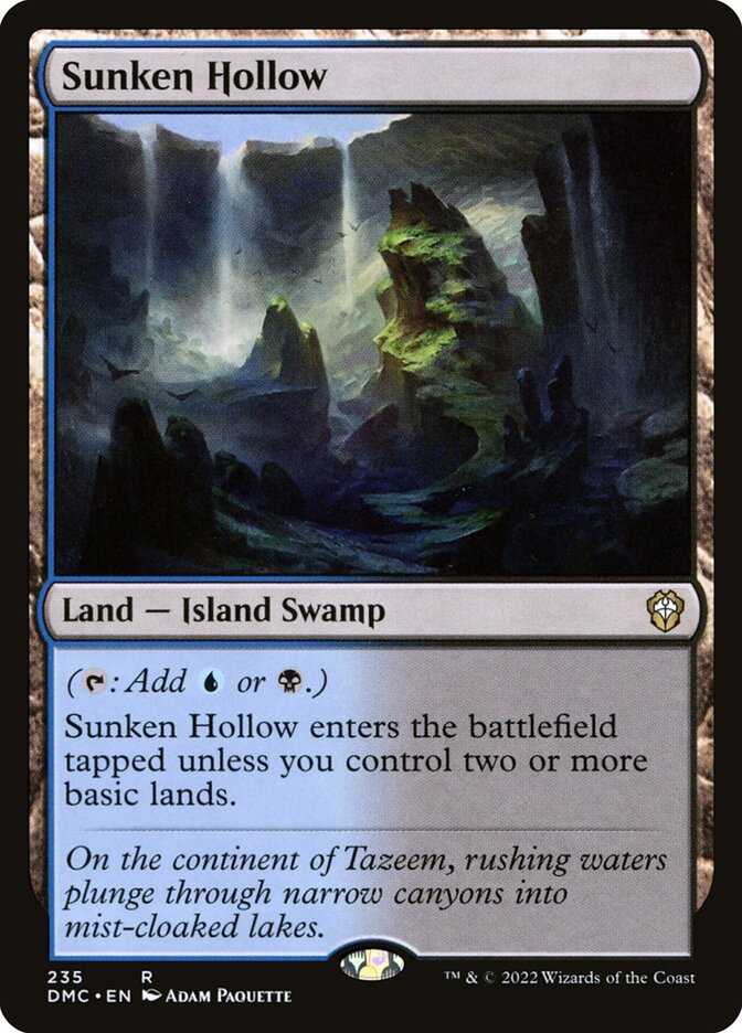 Sunken Hollow DMC-235 Dominaria United Commander Magic card