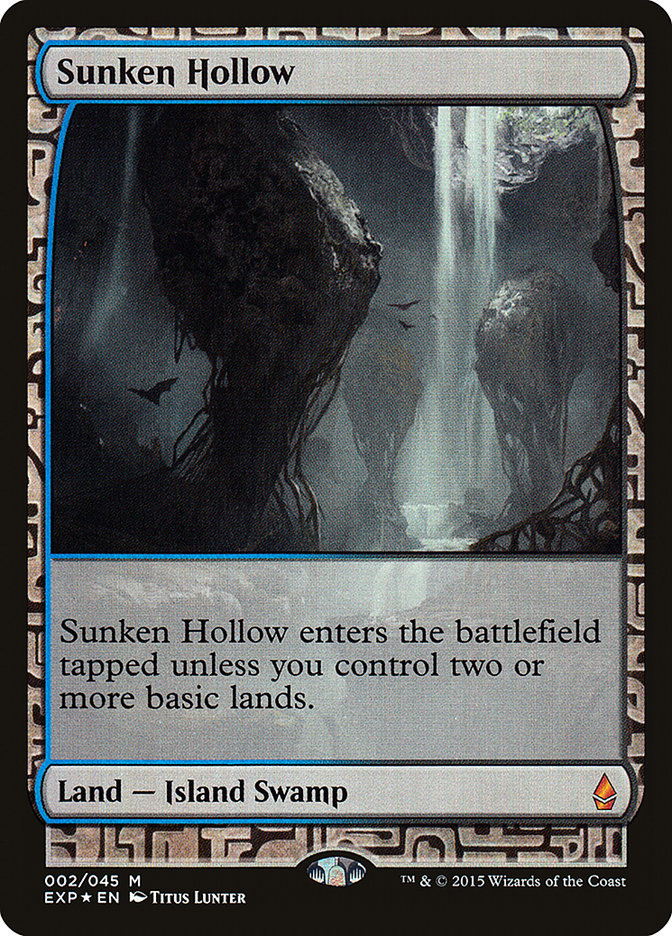 Sunken Hollow EXP-2 Zendikar Expeditions Magic card