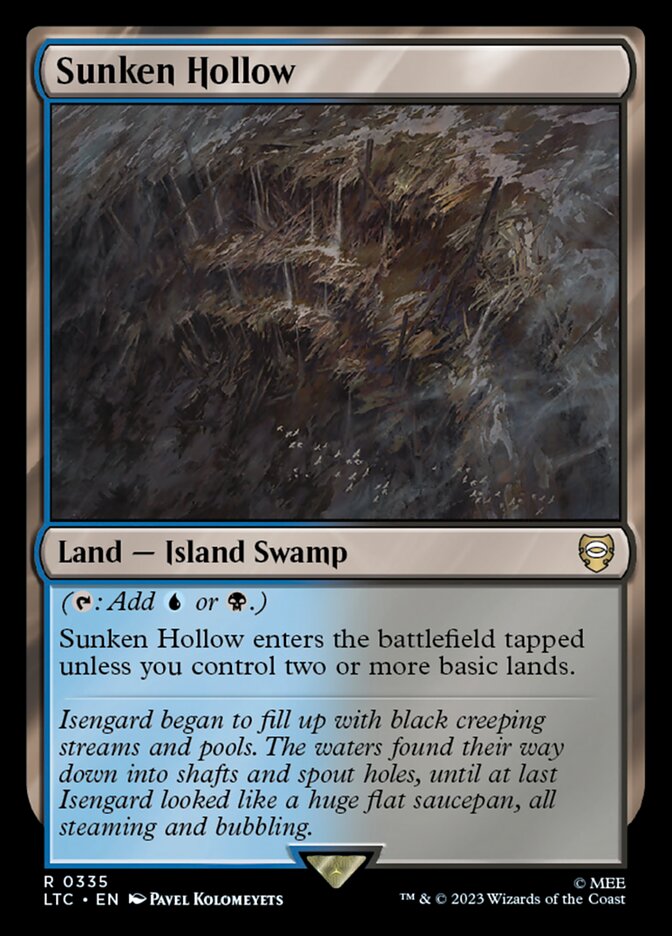 Sunken Hollow LTC-335 Tales of Middle-earth Commander Magic card