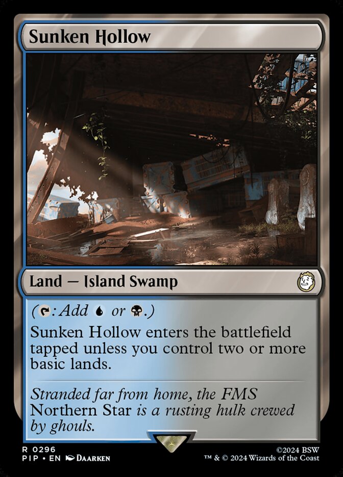 Sunken Hollow PIP-296 Fallout Magic card