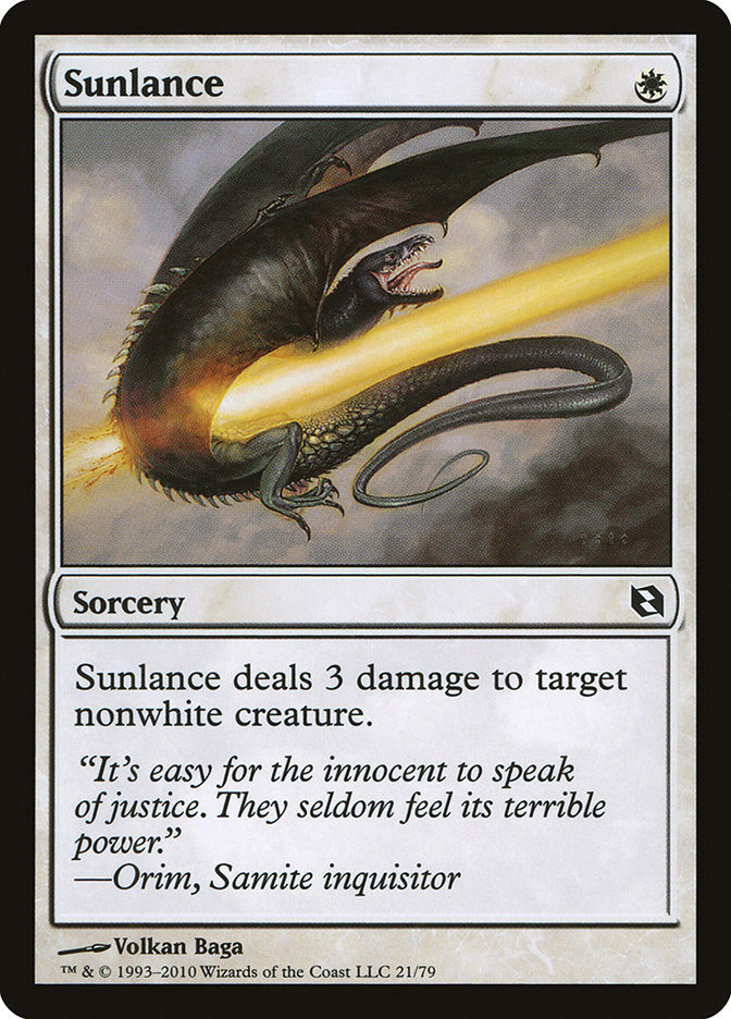 Sunlance DDF-21 Duel Decks: Elspeth vs. Tezzeret Magic card