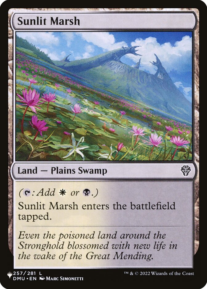 Sunlit Marsh PLST-DMU-257 The List Magic card