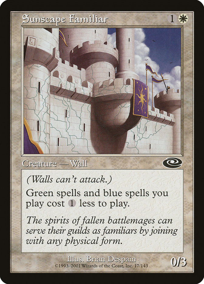 Sunscape Familiar PLS-17 Planeshift Magic card