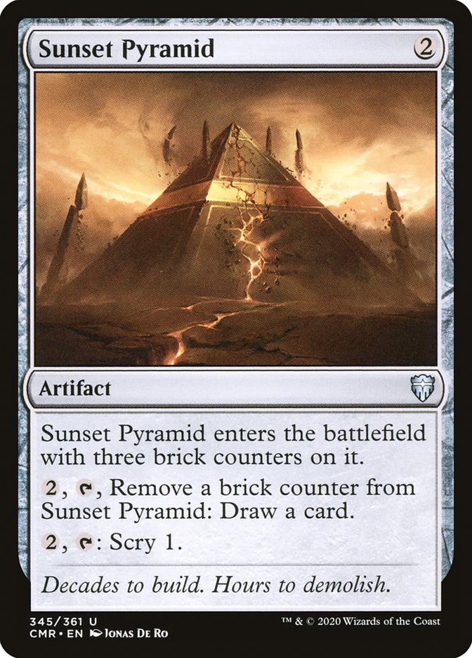 Sunset Pyramid CMR-345 Commander Legends Magic card