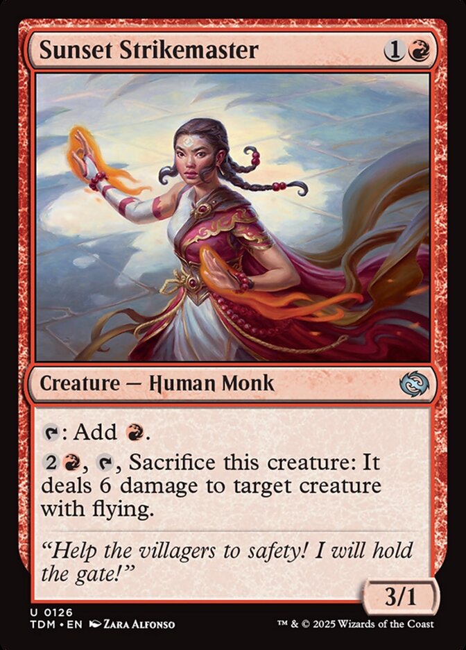 Sunset Strikemaster TDM-126 Tarkir: Dragonstorm Magic card