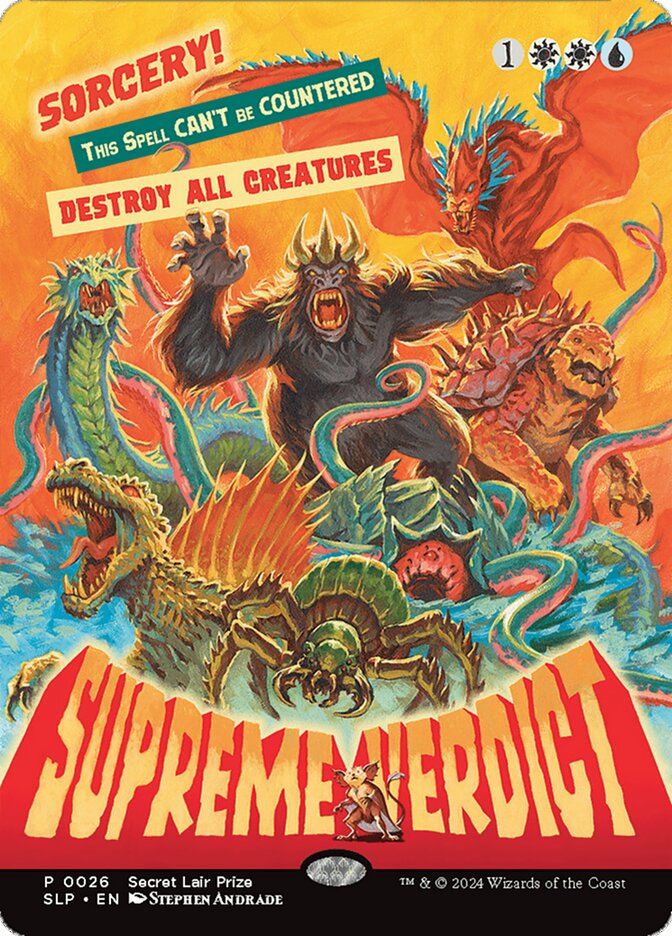 Supreme Verdict SLP-26 Secret Lair Showdown Magic card