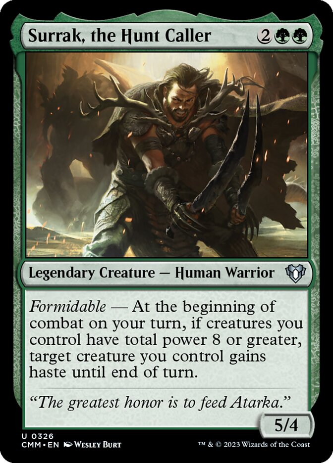 Surrak, the Hunt Caller CMM-326 Commander Masters Magic card
