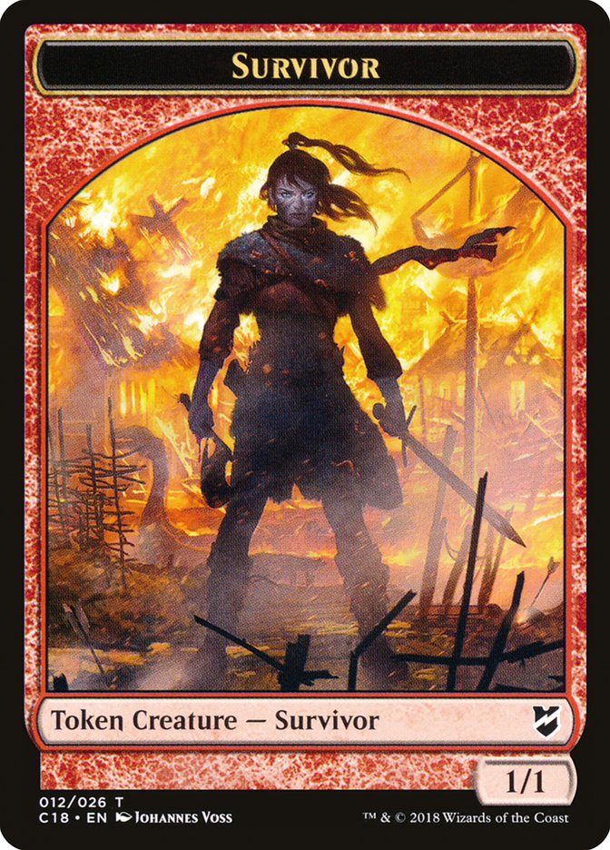 Survivor TC18-12 Commander 2018 Tokens Magic card