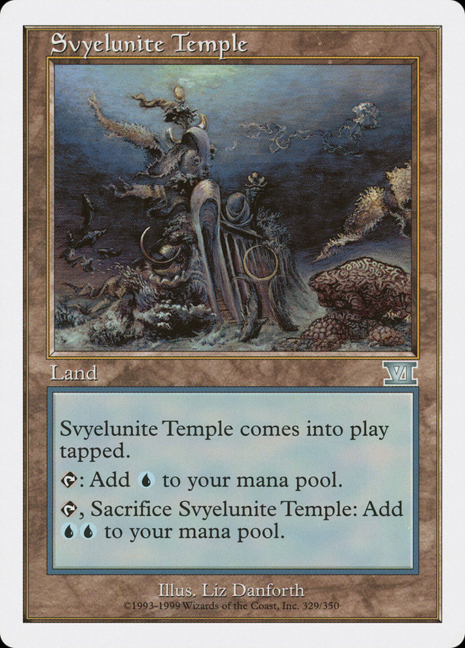 Svyelunite Temple 6ED-329 Classic Sixth Edition Magic card