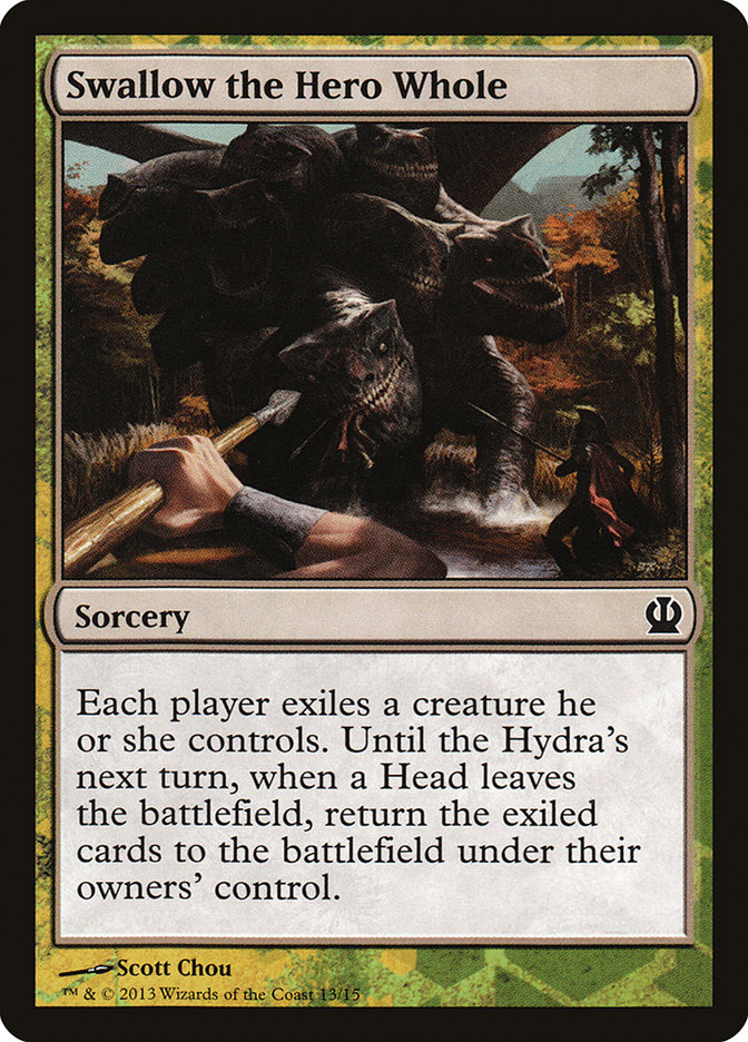 Swallow the Hero Whole TFTH-13 Face the Hydra Magic card