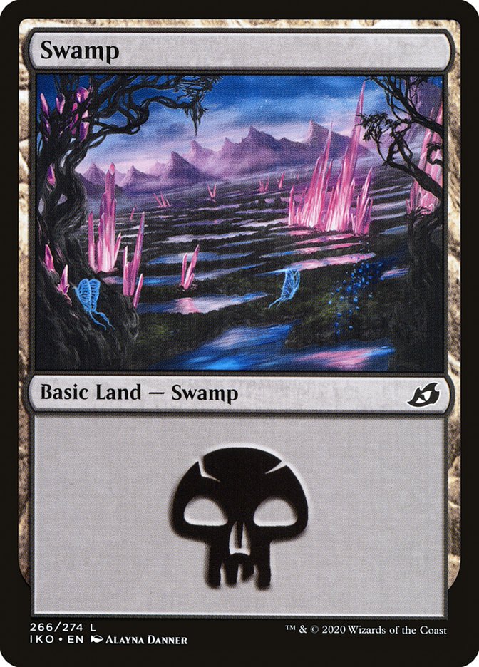 Swamp IKO-266 Ikoria: Lair of Behemoths Magic card