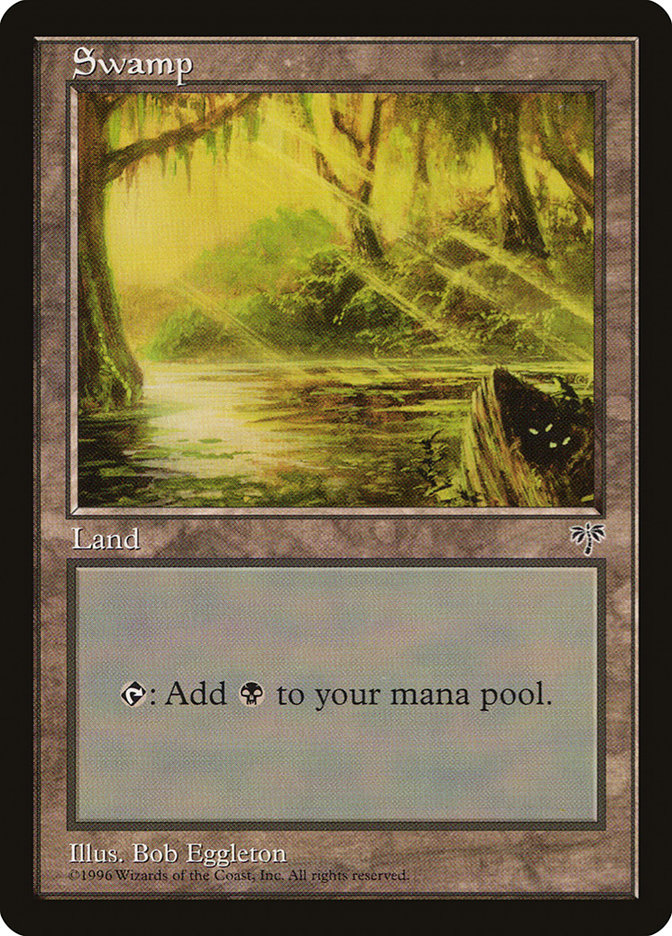 Swamp MIR-341 Mirage Magic card