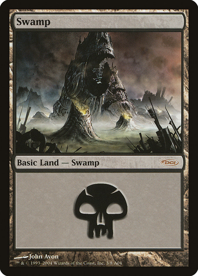 Swamp PAL04-3 Arena League 2004 Magic card