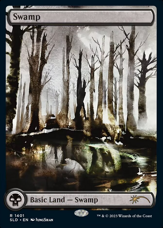Swamp SLD-1401 Secret Lair Drop Magic card