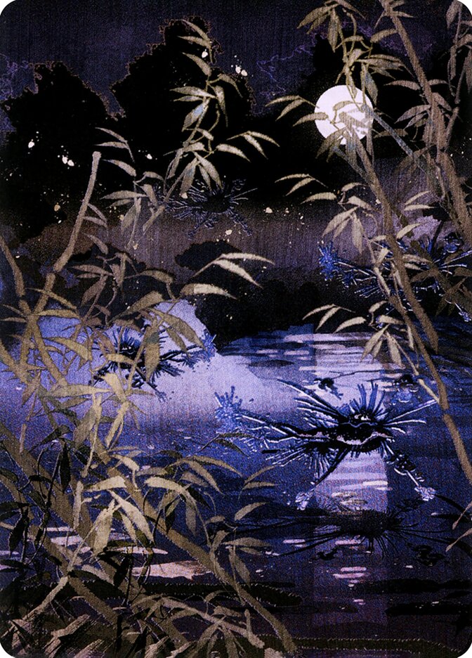 Swamp // Swamp ANEO-81 Neon Dynasty Art Series Magic card