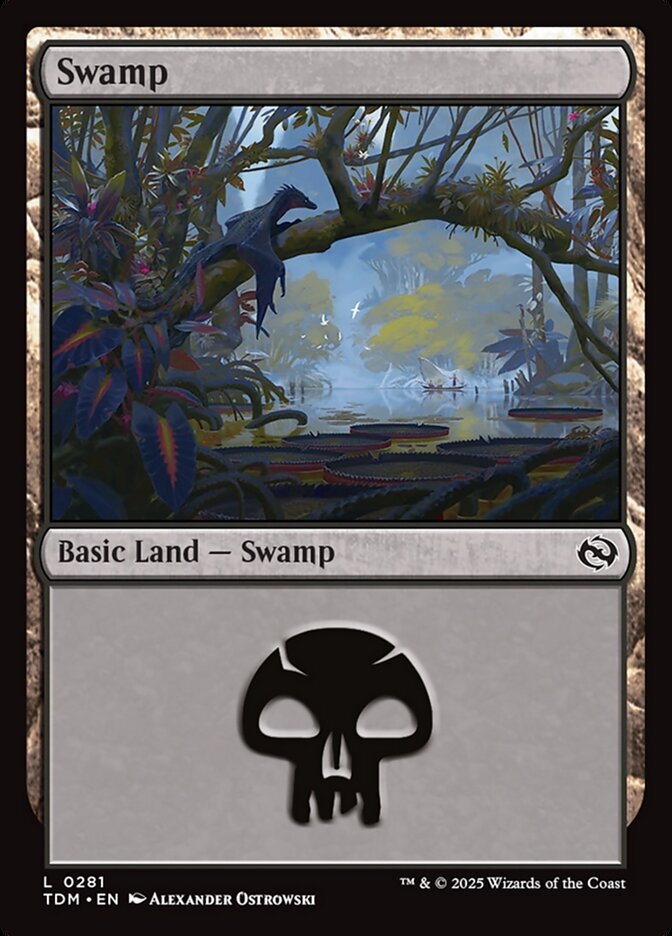Swamp TDM-281 Tarkir: Dragonstorm Magic card