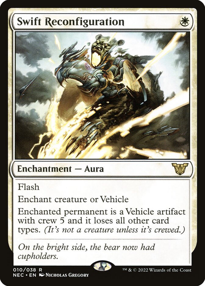 Swift Reconfiguration NEC-10 Neon Dynasty Commander Magic card