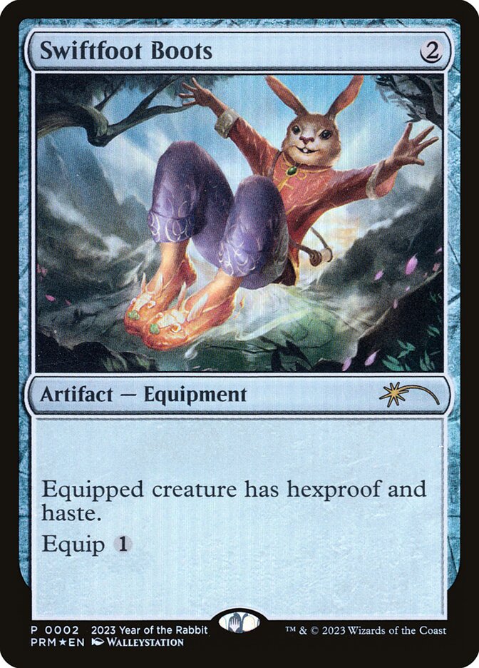 Swiftfoot Boots PL23-4 Year of the Rabbit 2023 Magic card