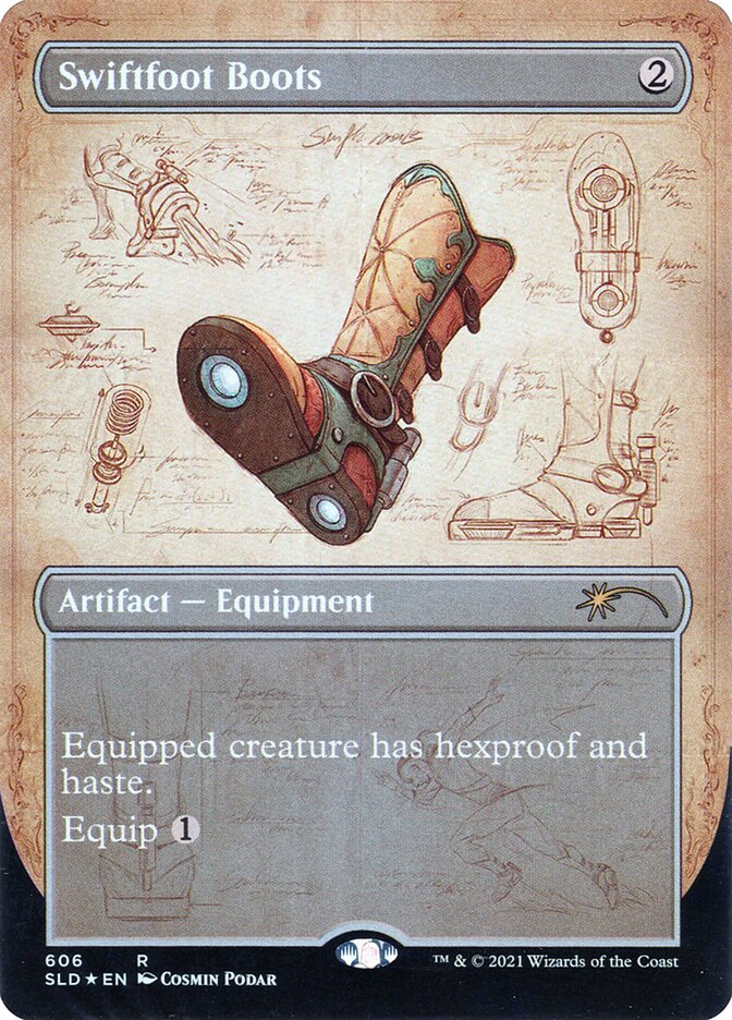 Swiftfoot Boots SLD-606 Secret Lair Drop Magic card