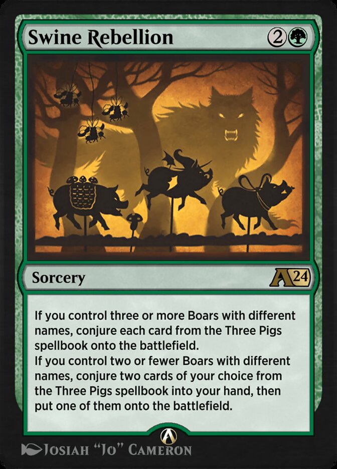 Swine Rebellion YWOE-15 Alchemy: Wilds of Eldraine Magic card