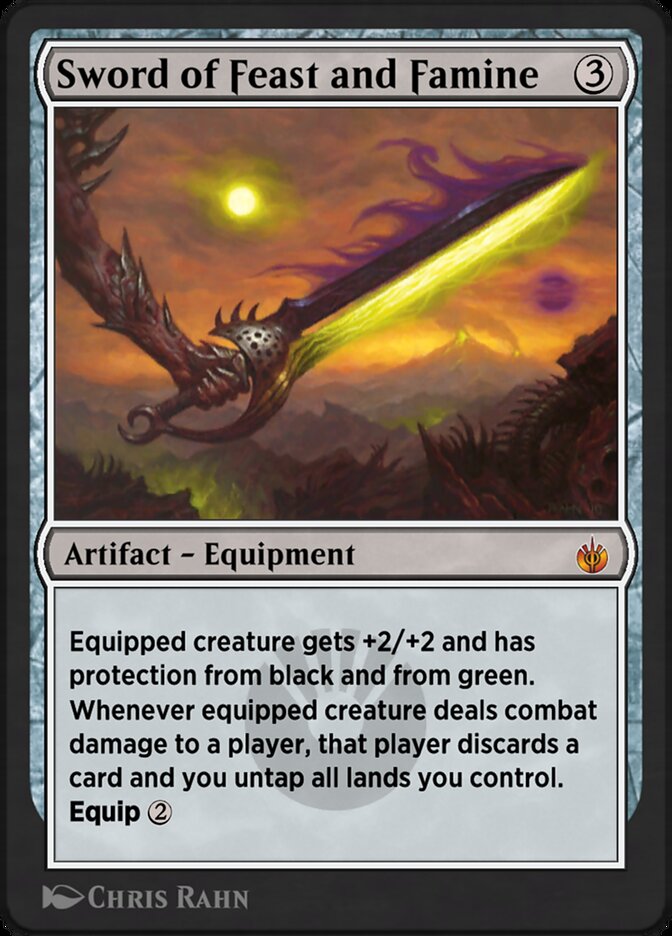Sword of Feast and Famine AA1-13 Arena Anthology 1 Magic card