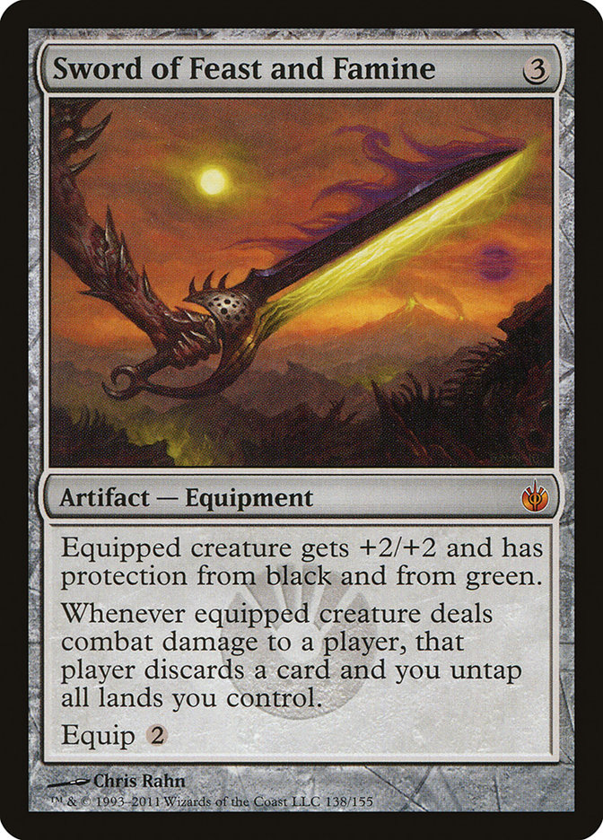 Sword of Feast and Famine MBS-138 Mirrodin Besieged Magic card