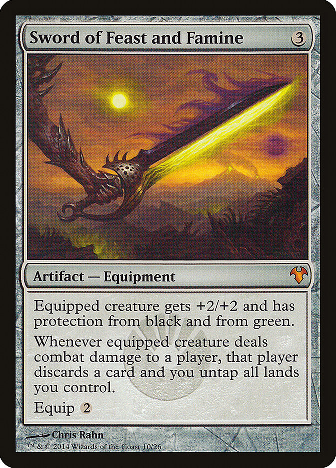 Sword of Feast and Famine MD1-10 Modern Event Deck 2014 Magic card