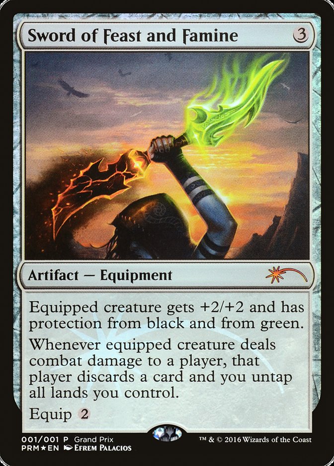 Sword of Feast and Famine PGPX-2016B Grand Prix Promos Magic card