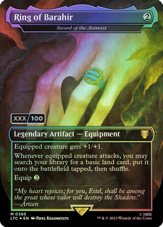 Sword of the Animist LTC-385Z Tales of Middle-earth Commander Magic card