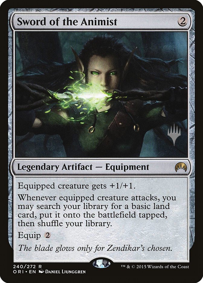 Sword of the Animist PORI-240P Magic Origins Promos Magic card