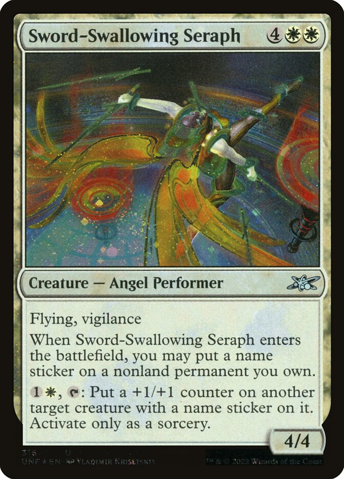 Sword-Swallowing Seraph UNF-316 Unfinity Magic card