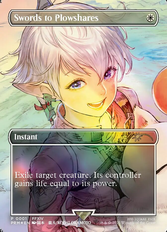 Swords to Plowshares PF25-12 MagicFest 2025 Magic card