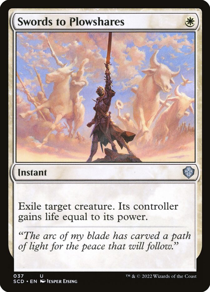 Swords to Plowshares SCD-37 Starter Commander Decks Magic card