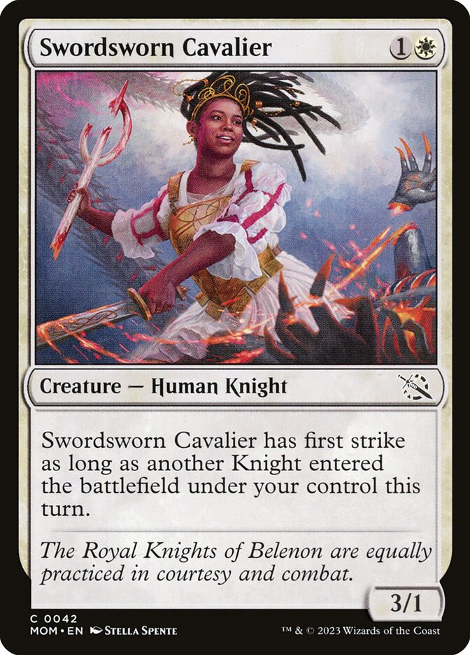 Swordsworn Cavalier MOM-42 March of the Machine Magic card