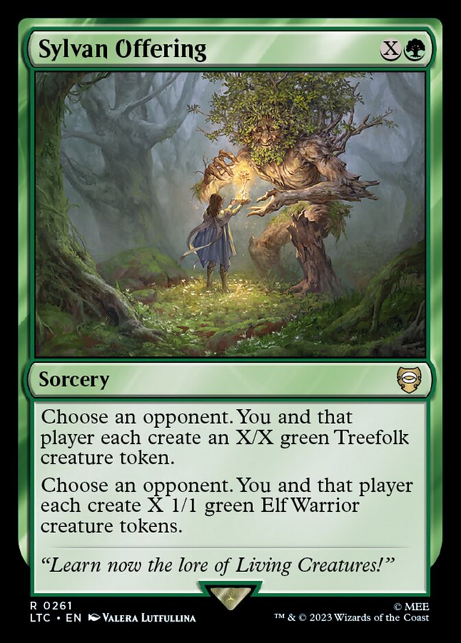 Sylvan Offering LTC-261 Tales of Middle-earth Commander Magic card