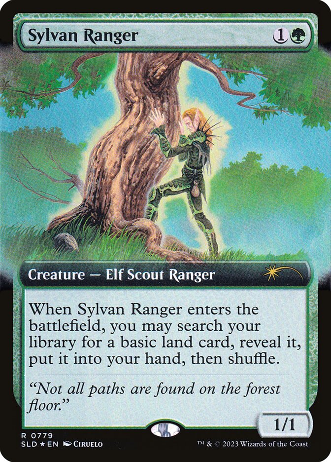 Sylvan Ranger SLD-779 Secret Lair Drop Magic card