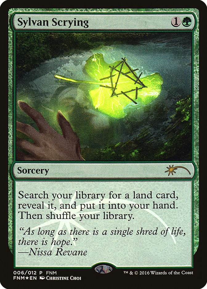 Sylvan Scrying F16-6 Friday Night Magic 2016 Magic card