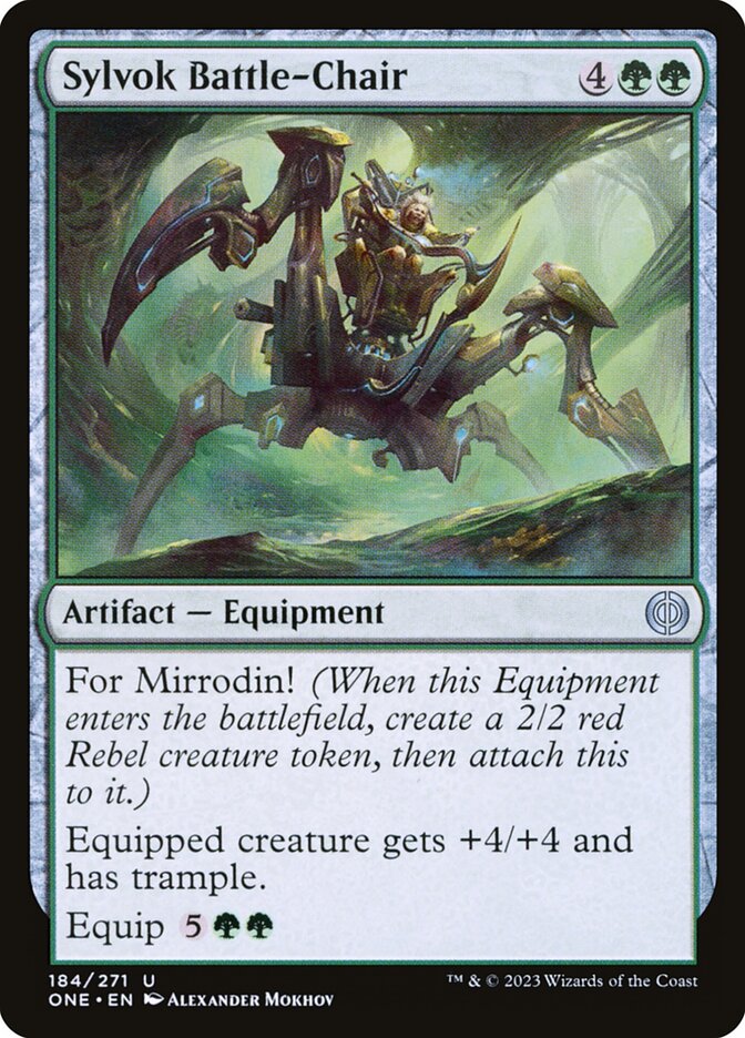 Sylvok Battle-Chair ONE-184 Phyrexia: All Will Be One Magic card