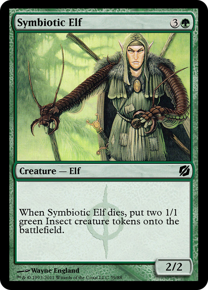 Symbiotic Elf TD2-59 Duel Decks: Mirrodin Pure vs. New Phyrexia Magic card