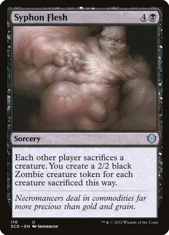 Syphon Flesh SCD-110 Starter Commander Decks Magic card