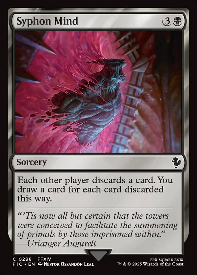 Syphon Mind FIC-288 Final Fantasy Commander Magic card