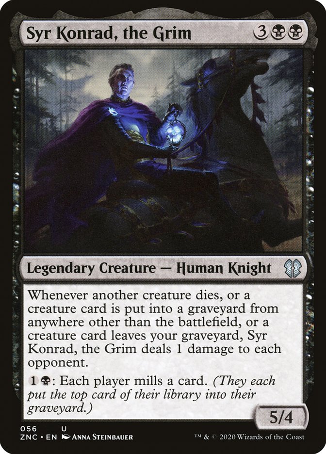 Syr Konrad, the Grim ZNC-56 Zendikar Rising Commander Magic card