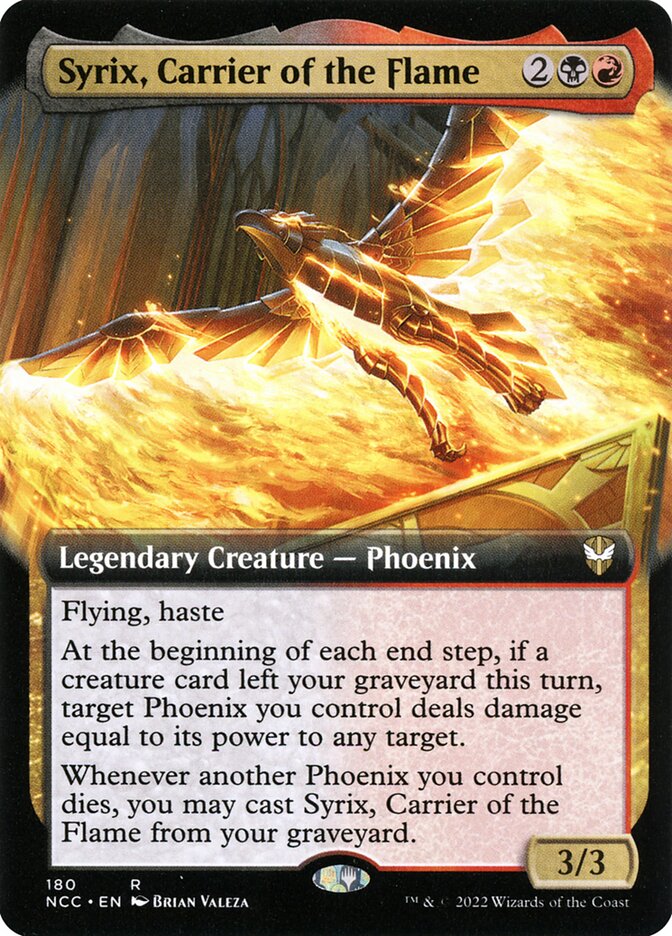Syrix, Carrier of the Flame NCC-180 New Capenna Commander Magic card