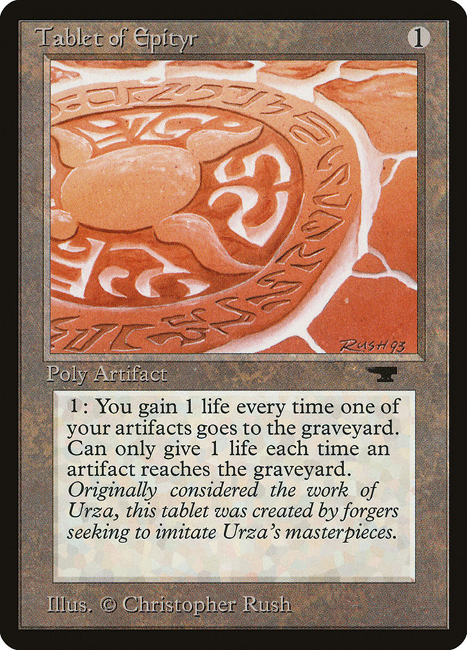 Tablet of Epityr ATQ-67 Antiquities Magic card