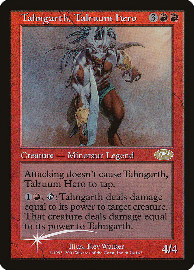 Tahngarth, Talruum Hero PLS-74STAR Planeshift Magic card