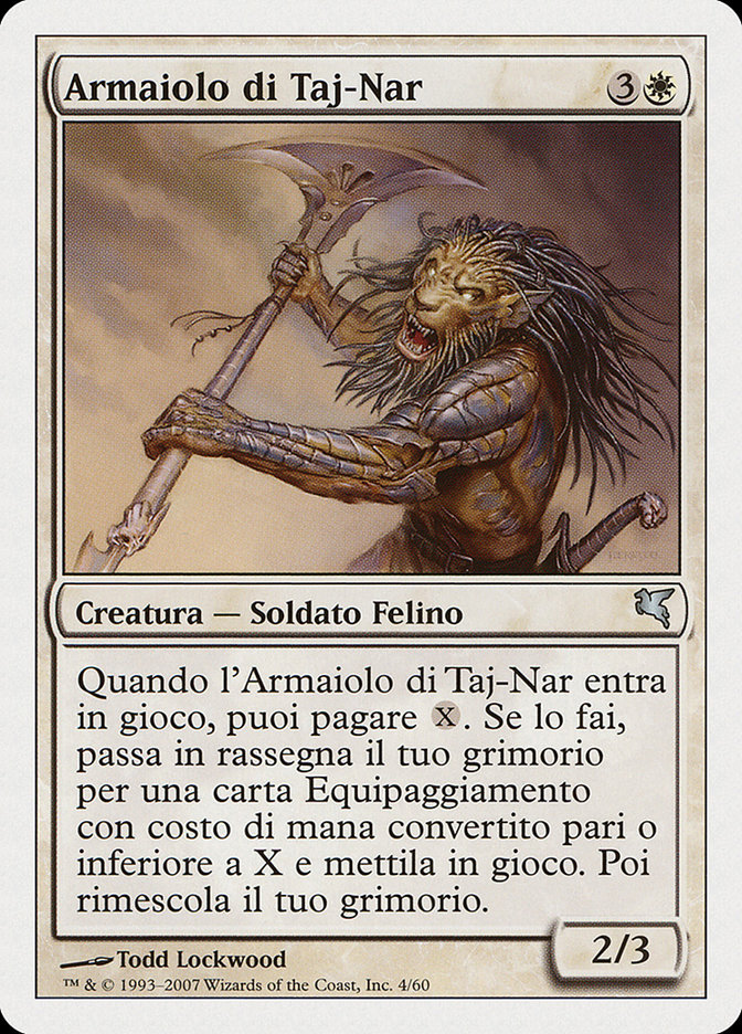 Taj-Nar Swordsmith PSAL-L4 Salvat 2005 Magic card