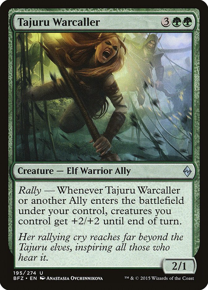 Tajuru Warcaller BFZ-195 Battle for Zendikar Magic card