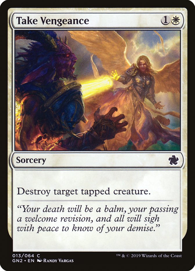 Take Vengeance GN2-13 Game Night 2019 Magic card